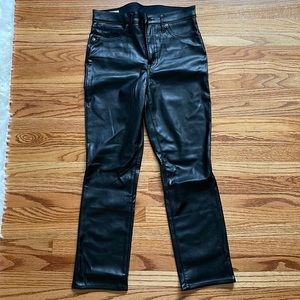 Gap high rise faux leather pants